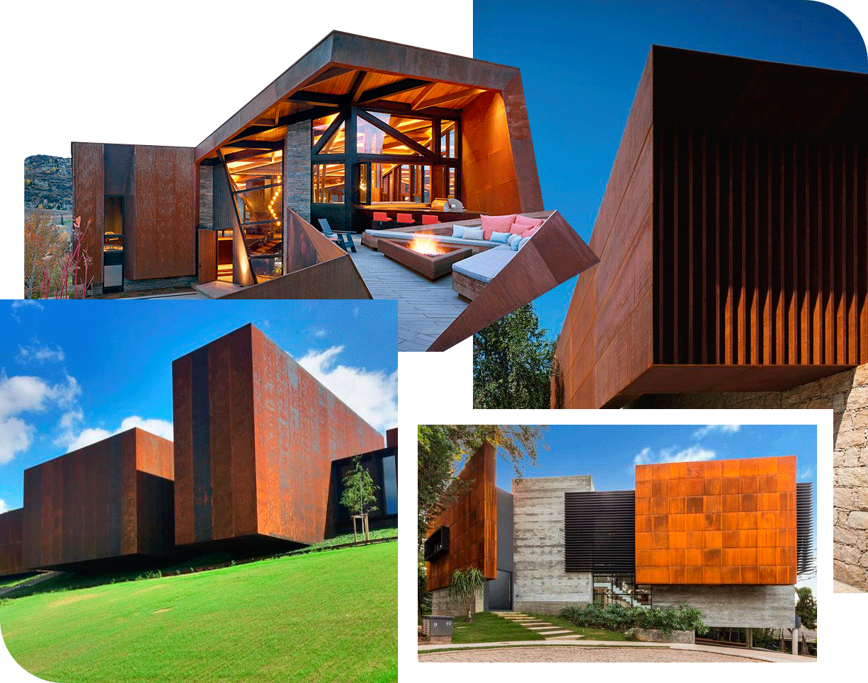 Paisajismo y Jardineras en Acero Corten: