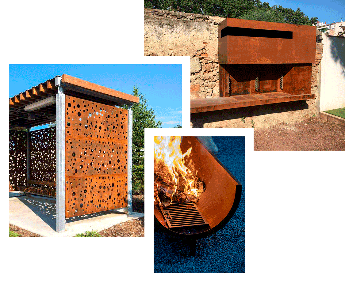 Paisajismo y Jardineras en Acero Corten: